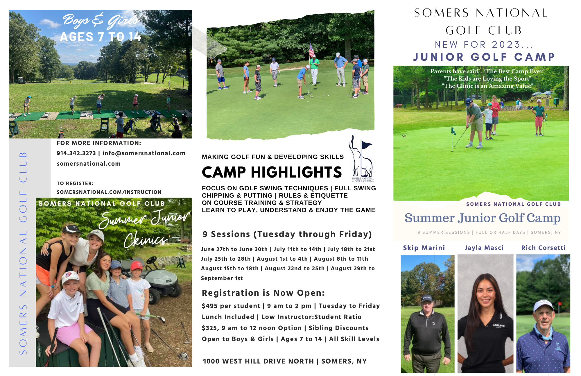 Golf Camp Brochure 2023