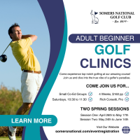 Adult Beginner Golf Clinics - Mens & Ladies Spring 2025 - Session Two